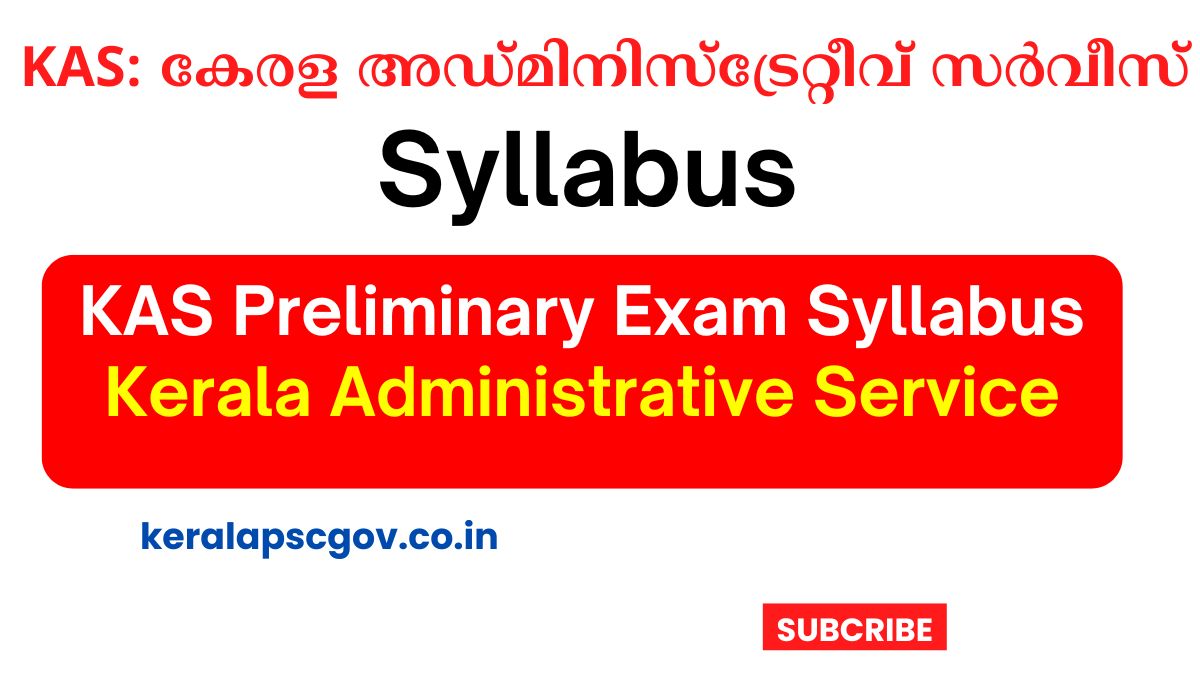 KAS Preliminary Exam Syllabus