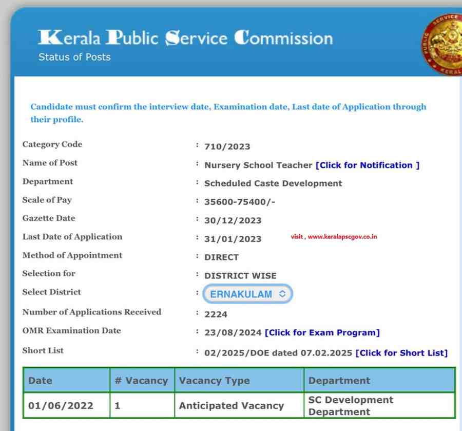 pre-primary-nursery-school-teacher-exam-kerala-psc-710-2023-updates-shortlist-ernakulam